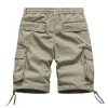 Men's Casual Outdoor Cotton Loose Multi-Pocket Cargo Shorts 73402137M sold by Manly