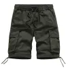 Men's Casual Outdoor Cotton Loose Multi-Pocket Cargo Shorts 73402137M sold by Manly