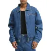 Men's Vintage Washed Chest Pocket Denim Jacket 93970107Y sold by Manly