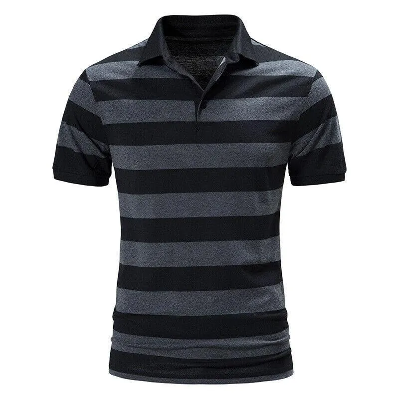Men's Casual Striped Polo Shirt 86062649TO sold by Manly product image thumbnail 3