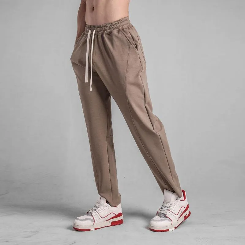 Men's Fashion Solid Elastic Waist Fitness Sports Pants 74824827Z sold by Manly product image thumbnail 2