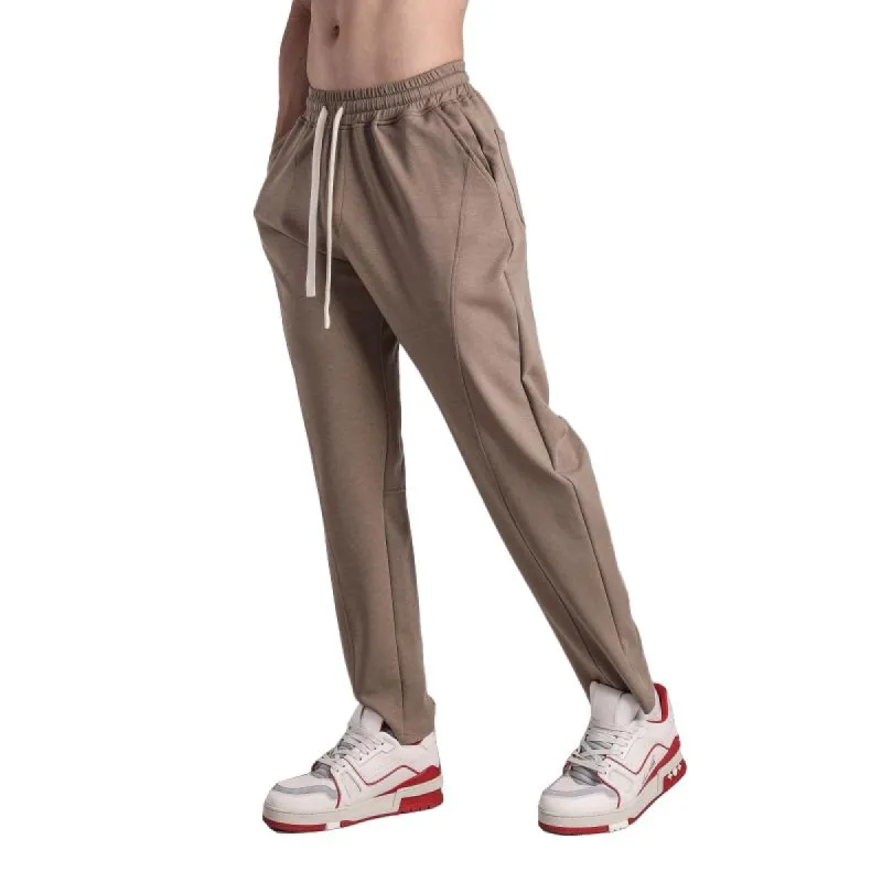 Men's Fashion Solid Elastic Waist Fitness Sports Pants 74824827Z sold by Manly