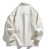 Men's Casual Solid Color Workwear Loose Long Sleeve Shirt 65266845M sold by Manly