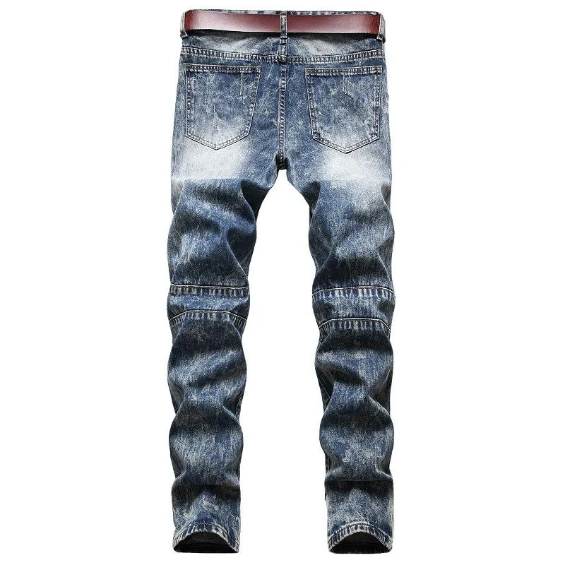 Men's Fashion Distressed Hole Slim Jeans 32152050Z sold by Manly product image thumbnail 2