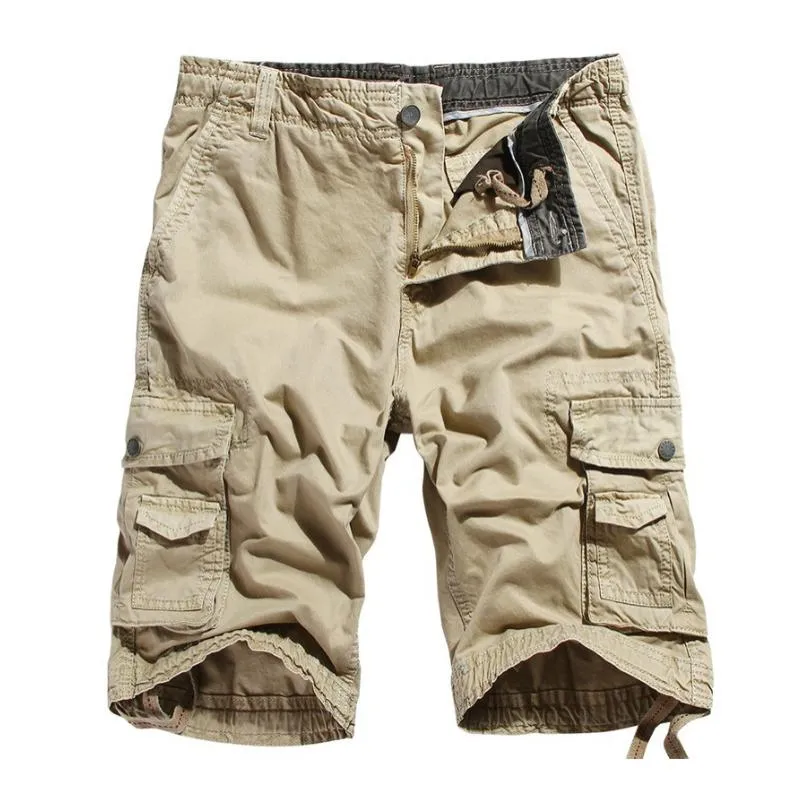 Men's Casual Outdoor Cotton Loose Multi-Pocket Cargo Shorts 67852314M sold by Manly product image thumbnail 4