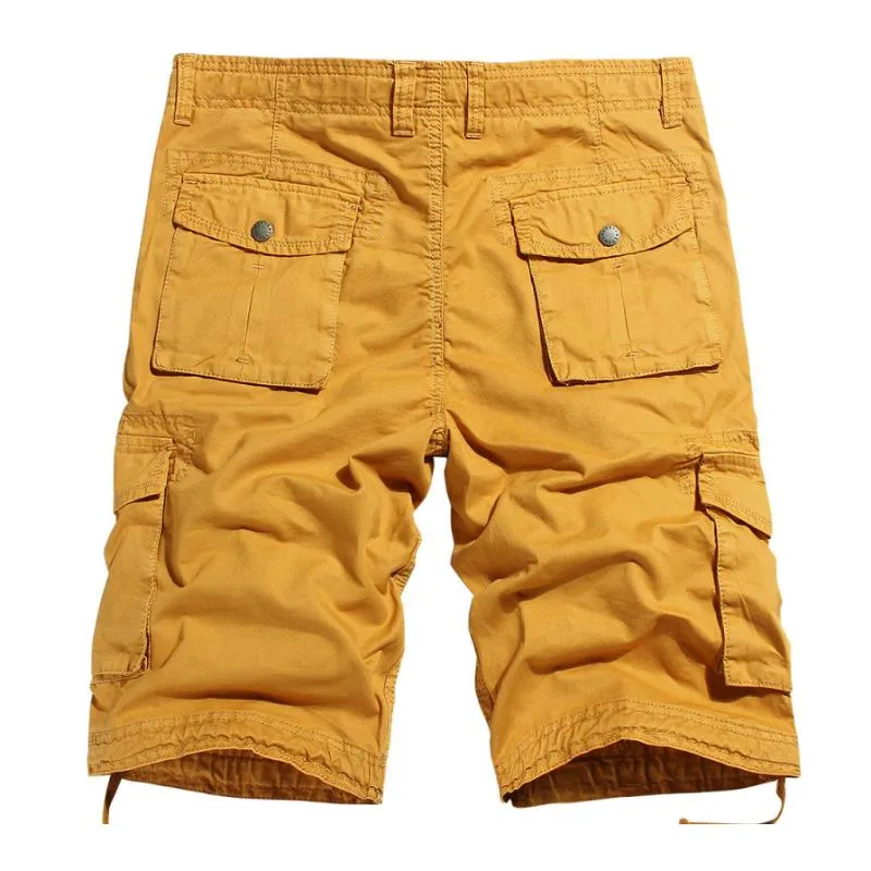 Men's Casual Outdoor Cotton Loose Multi-Pocket Cargo Shorts 67852314M sold by Manly product image thumbnail 2