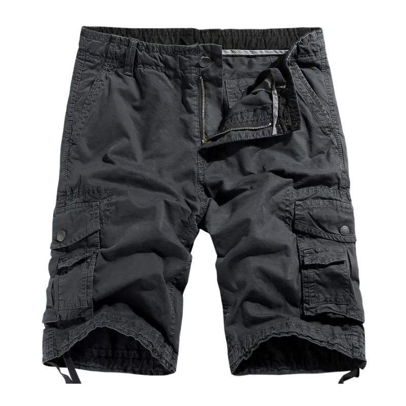 Men's Casual Outdoor Cotton Loose Multi-Pocket Cargo Shorts 67852314M sold by Manly product image thumbnail 3