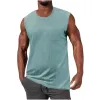 Men's Knitted Vertical Striped Chest Pocket Sleeveless Tank Top 93872839Y sold by Manly