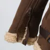 Men's Warm Faux Fur Lapel Zipper Thick Jacket 75388223Z sold by Manly