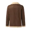 Men's Warm Faux Fur Lapel Zipper Thick Jacket 75388223Z sold by Manly