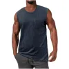 Men's Knitted Vertical Striped Chest Pocket Sleeveless Tank Top 93872839Y sold by Manly