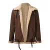 Men's Warm Faux Fur Lapel Zipper Thick Jacket 75388223Z sold by Manly