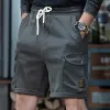 Men's Solid Multi-Pocket Sports Cargo Shorts 59276423Y sold by Manly