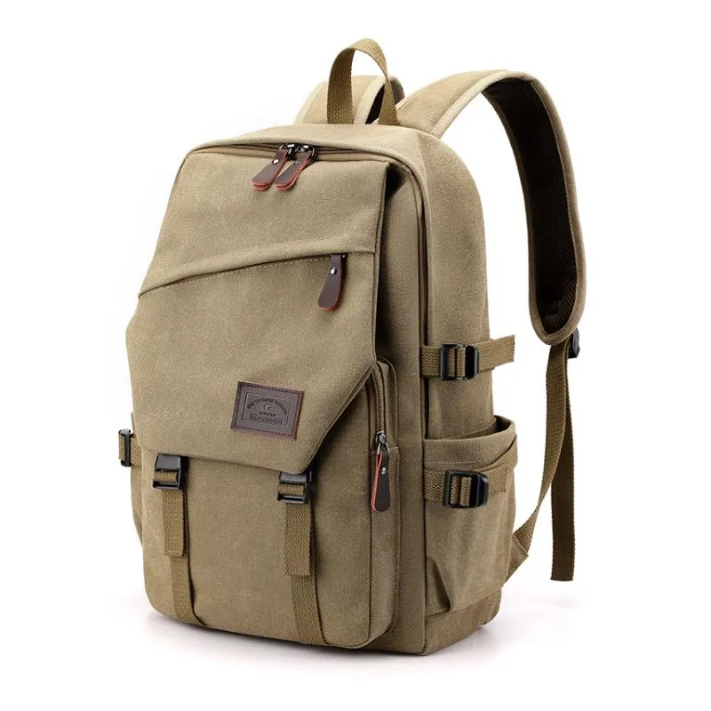 Men's Casual Canvas Multifunctional Backpack 28474514M sold by Manly product image thumbnail 5