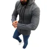 Men's Pleated Long Sleeve Hoodie 76067023X sold by Manly