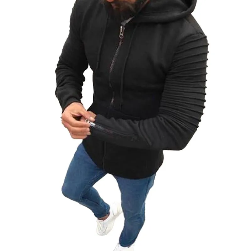Men's Pleated Long Sleeve Hoodie 76067023X sold by Manly product image thumbnail 3