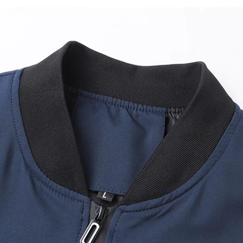 Men's Casual Stand Collar Zip-up Jacket 31947512X sold by Manly product image thumbnail 5