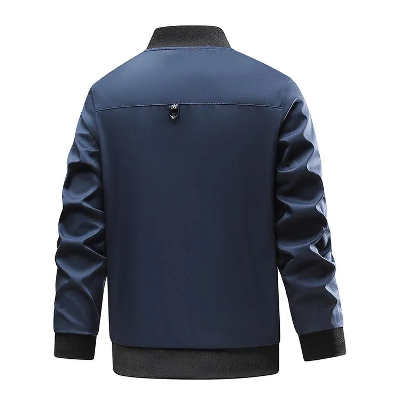 Men's Casual Stand Collar Zip-up Jacket 31947512X sold by Manly product image thumbnail 4