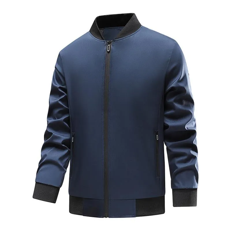 Men's Casual Stand Collar Zip-up Jacket 31947512X sold by Manly product image thumbnail 2