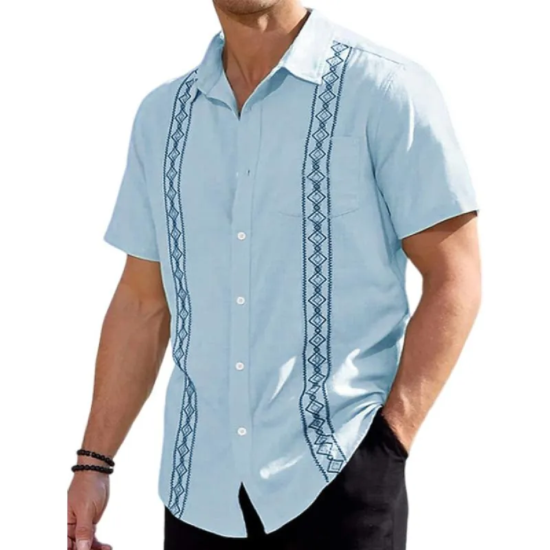 Men's Hawaiian Single Breasted Short Sleeve Shirt 51757246X sold by Manly