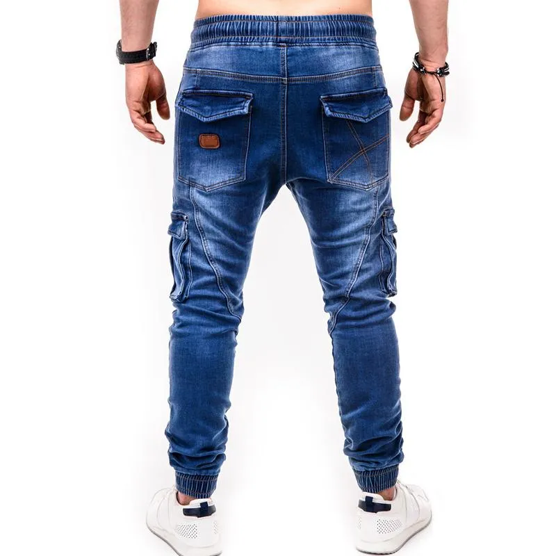 Men's Vintage Solid Multi Pocket Drawstring Jeans 03034336Y sold by Manly product image thumbnail 2