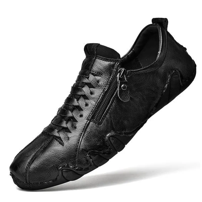 Men's Breathable Side Zip Casual Flat Shoes 29071960A sold by Manly