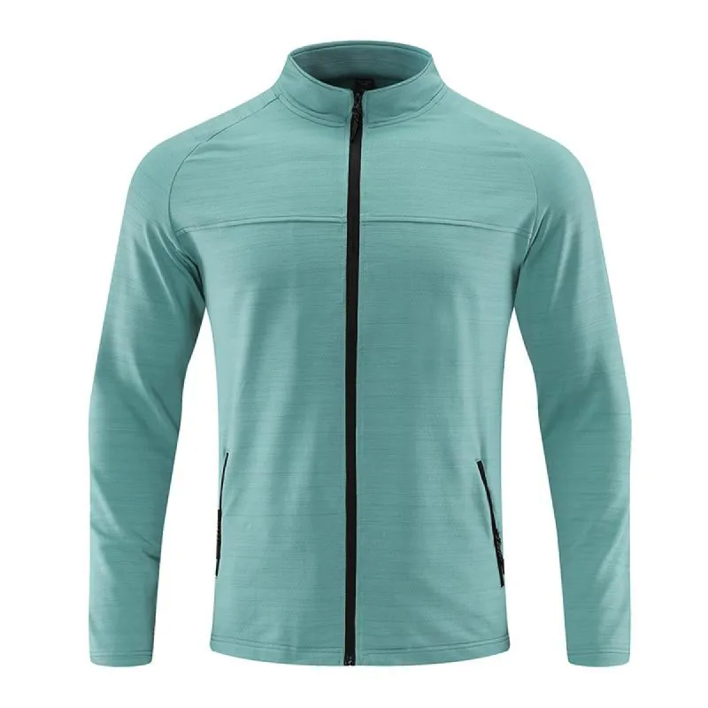 Men's Casual Outdoor Stand Collar Breathable Zipper Long Sleeve Jacket 20247848M sold by Manly