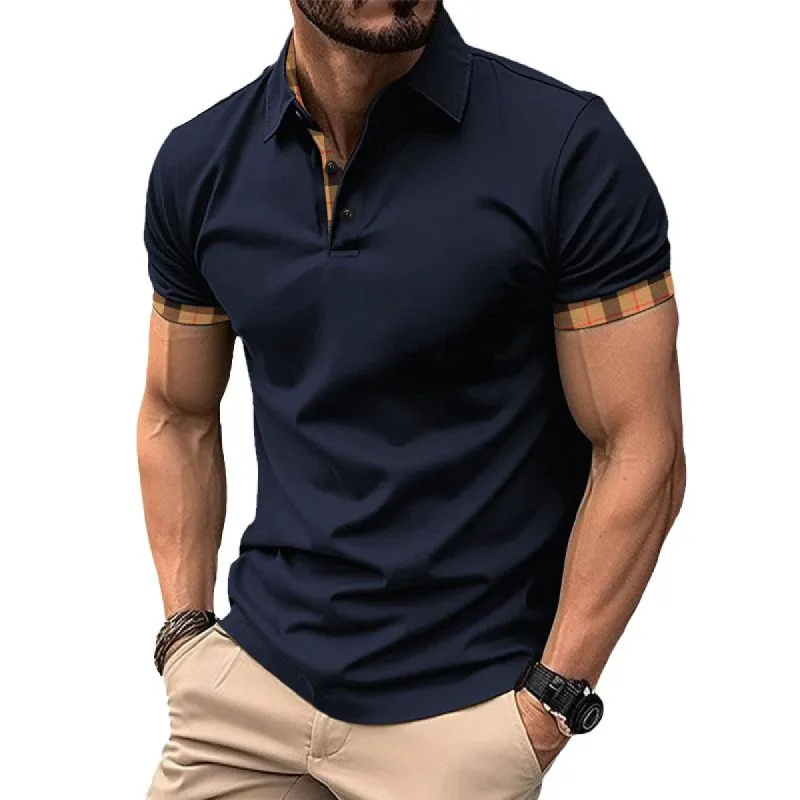 Men's Short Sleeve Lapel Buttoned POLO Shirt 98924310X sold by Manly
