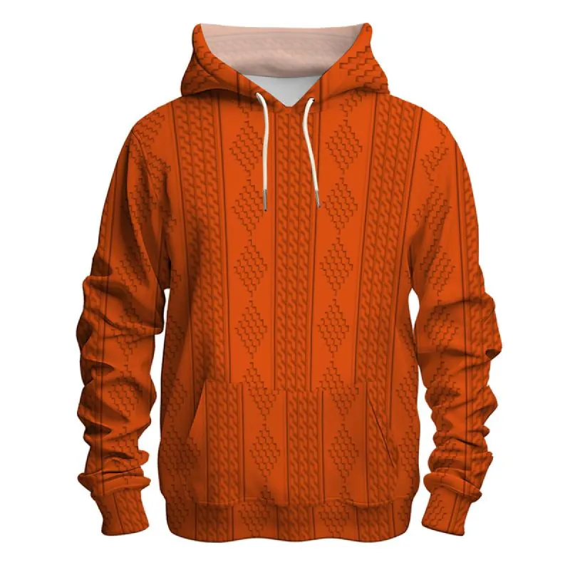 Men's Solid Color Jacquard Drawstring Hoodie 12040657X sold by Manly