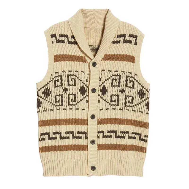 Men's Vintage Casual Knitted Single Breasted Vest 50830278X sold by Manly