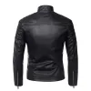 Men's Vintage Stand Collar Leather Biker Jacket 08410803M sold by Manly