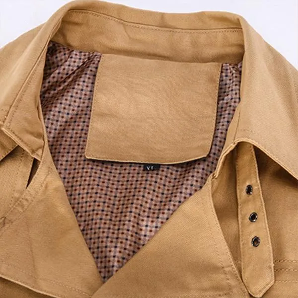 Men's Casual Cotton Lapel Mid Length Jacket 70010867M sold by Manly product image thumbnail 5