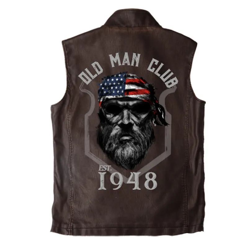 Men's 1948 Old Man Club Vintage Double Collar Vest sold by Manly