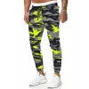 Men's Camouflage Print Elastic Waist Casual Pants 18933605X sold by Manly