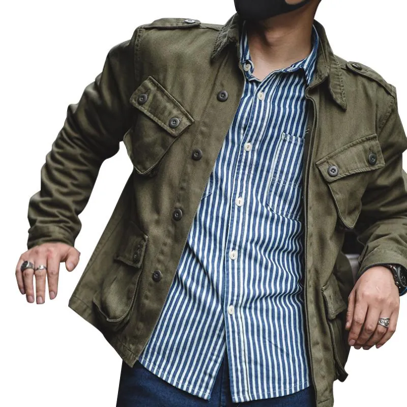Men's Vintage Multi Pocket Biker Cargo Jacket 93075452Y sold by Manly