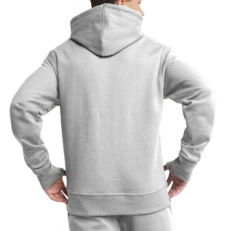 Men's Solid Color Pocket Drawstring Hooded Sweatshirt 81460298X sold by Manly product image thumbnail 2