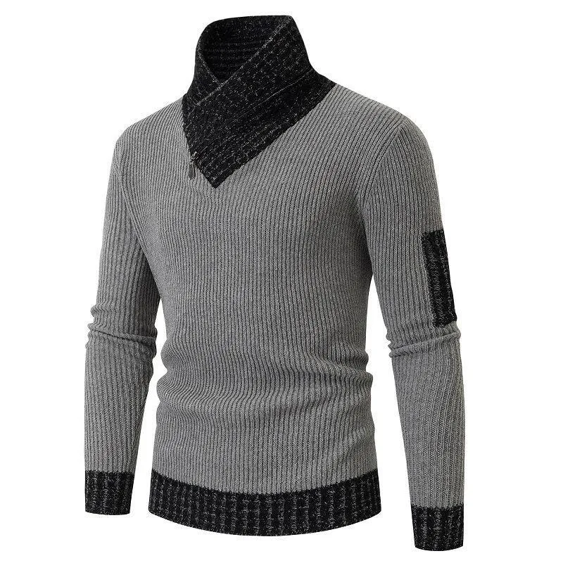 Men's Casual Slim Sleeve Scarf Collar Pullover Sweater 03292607M sold by Manly product image thumbnail 3