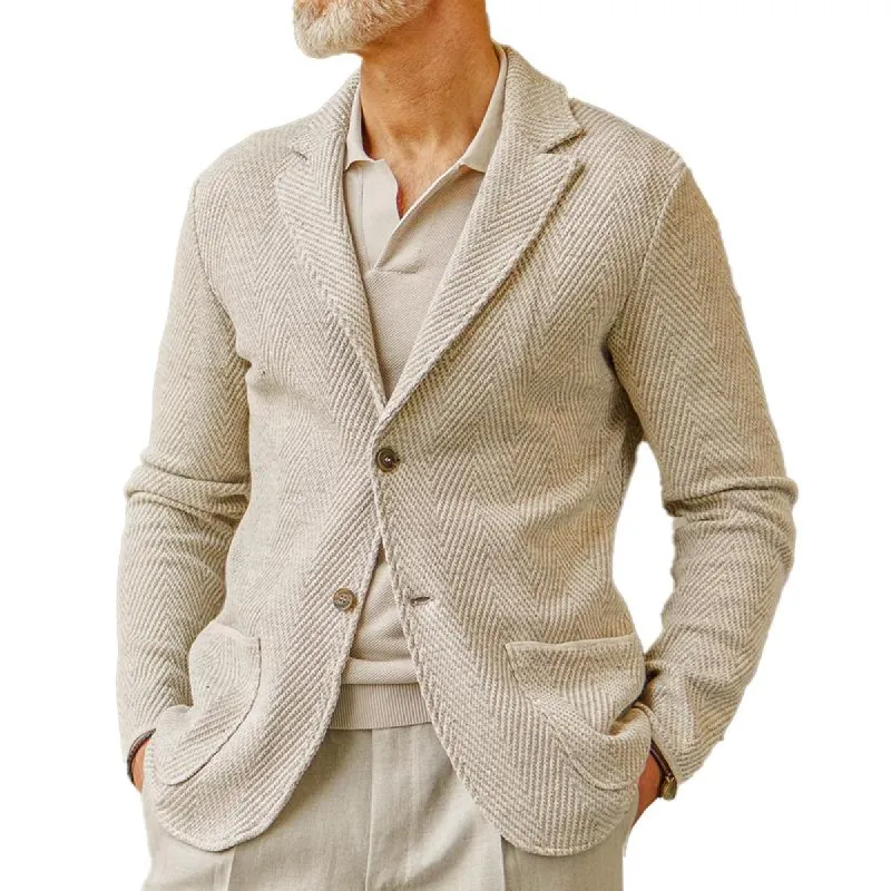 Men's Vintage Herringbone Single Breasted Blazer 41139851X sold by Manly