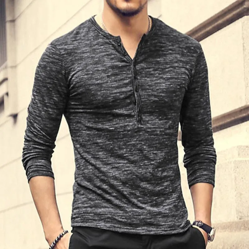 Men's Round Neck Solid Color Henley Shirt 57251524X sold by Manly product image thumbnail 3