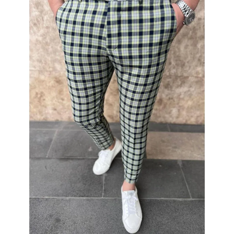 Men's Casual Plaid Printed Suit Pants 91057052Y sold by Manly product image thumbnail 2