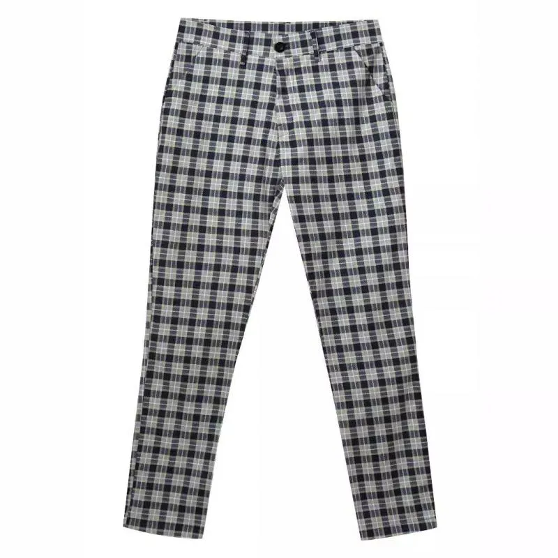 Men's Casual Plaid Printed Suit Pants 91057052Y sold by Manly product image thumbnail 3