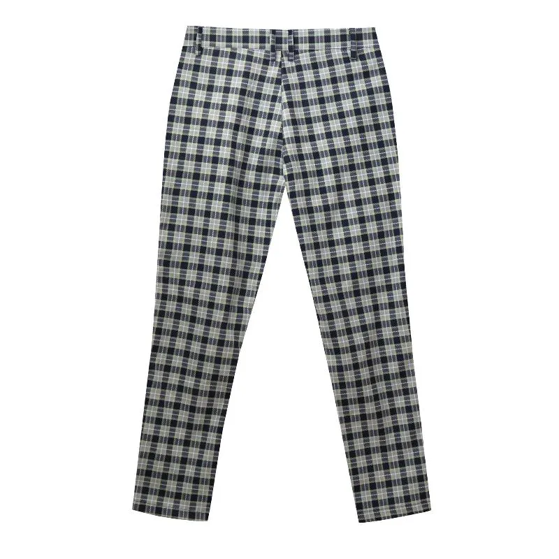 Men's Casual Plaid Printed Suit Pants 91057052Y sold by Manly product image thumbnail 4