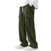 Men's Casual Corduroy Elastic Waist Loose Pants 74127337M sold by Manly