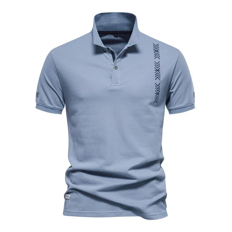 Men's Casual Lapel Breathable Embroidered Short Sleeve Polo Shirt 66336763M sold by Manly product image thumbnail 2