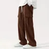 Men's Casual Corduroy Elastic Waist Loose Pants 74127337M sold by Manly