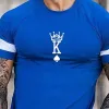 Men's Casual King Spade K Short Sleeve T-shirt 65394335TO sold by Manly