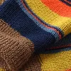 Men's Vintage Rainbow Stripe V-Neck Knit Sweater 10689080X sold by Manly