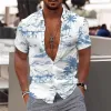Men's Hawaiian Print Short Sleeve Shirt 40682518Y sold by Manly