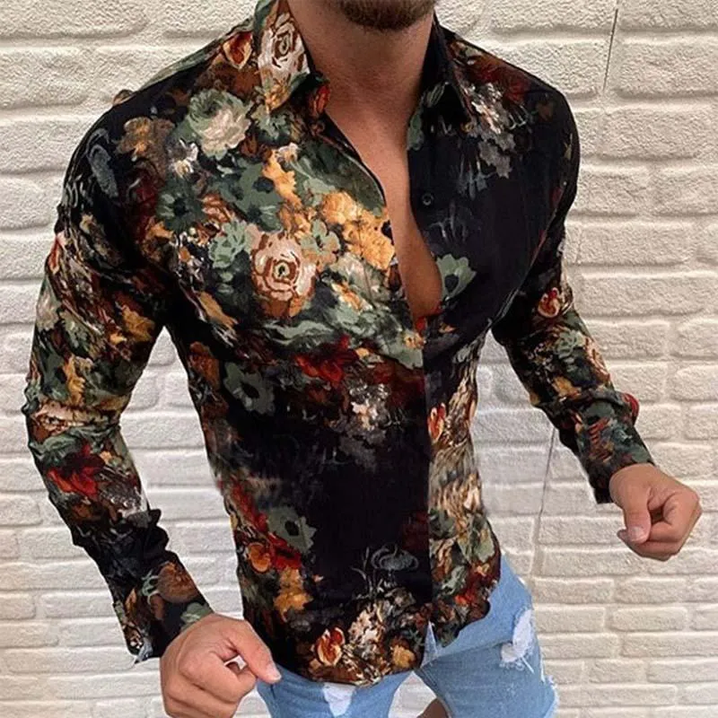 Men's Casual Printed Slim Long Sleeved Shirt 00289008M sold by Manly product image thumbnail 2