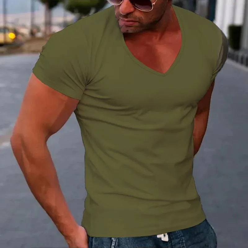 Men's V Neck Short Sleeve Casual T-shirt 39101803Z sold by Manly product image thumbnail 4